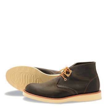 Red Wing Heritage Work - Tmavo Siva Chukka Cizmy Panske, RW018SK